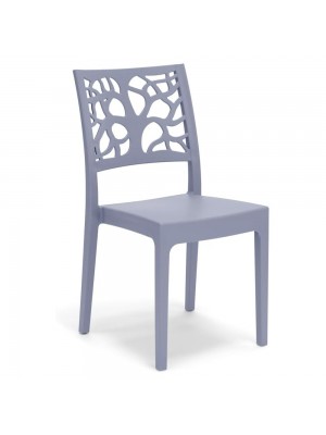 Sedie In polipropilene colore Blu Avio design impilabili made in italy modello Teti Totò Piccinni