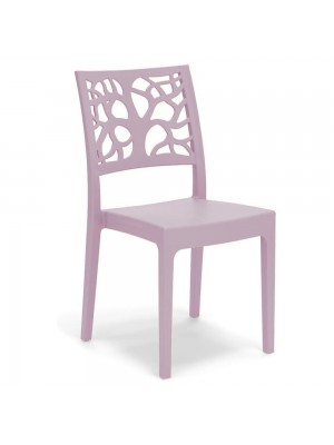 Sedie In polipropilene colore Rosa Pastello design impilabili made in italy modello Teti Totò Piccinni