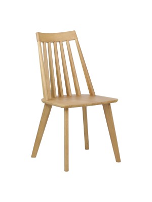 Sedia in legno massello colore Rovere design scandinavo modello Basento Totò Piccinni