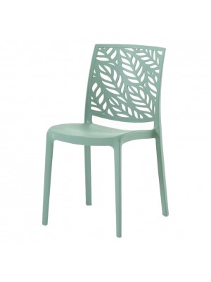Sedia Giardino in Polipropilene colore Verde Salvia senza braccioli modello Spring Totò Piccinni