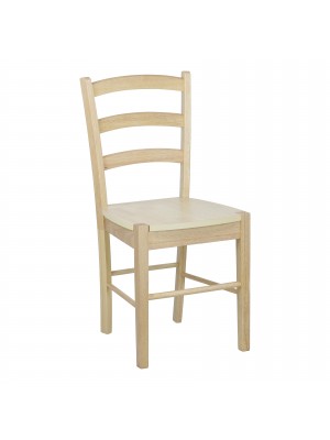 Sedia in Kit in Legno colore Rovere Naturale modello Veneta Totò Piccinni