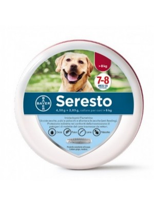 Seresto Collare per Cani 4,50 + 2,03 g. da oltre 8 Kg Bayer