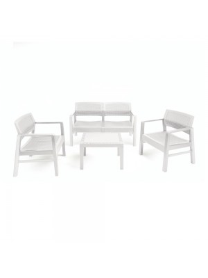 Set da esterno colore Bianco in Polipropilene modello Kilimanjaro Totò Piccinni