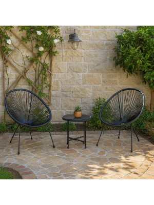 Copertina set pavone e tavolino con corde intrecciato 