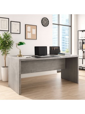 Vista ambientata Scrivania ufficio moderna colore Cemento modello Skema Totò Piccinni