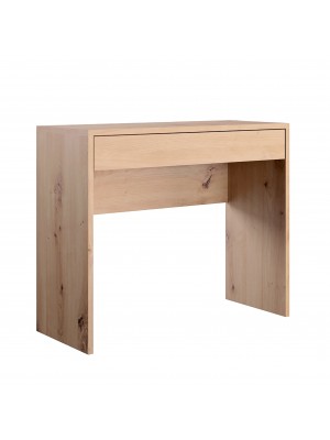 scrivania consolle con cassetto in legno rovere artisan composad