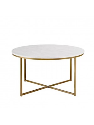 Tavolino da Salotto VINTAGE con struttura in metallo design moderno (Piano in Legno)