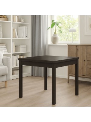 Vista ambientata Tavolo in legno colore Fango con apertura a libro modello Firenze Totò Piccinni