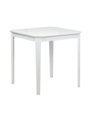 Tavolo in legno quadrato colore Bianco modello Teo 75 Totò Piccinni