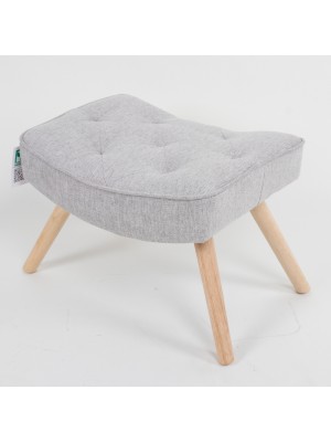 SGABELLO con gambe in legno di faggio Multicolore Design Patchwork (Tortora)