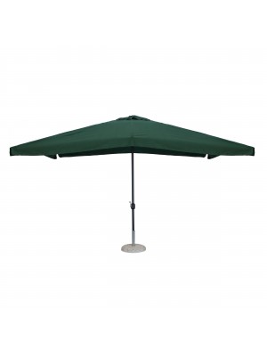 Ombrellone da giardino palo centrale con struttura in acciaio 3x4 colore Verde modello Cuba Totò Piccinni