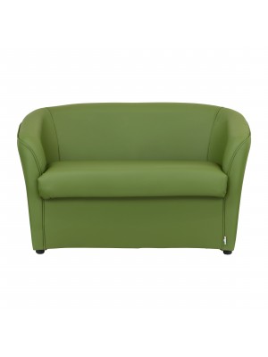 DIVANO a POZZETTO 2 posti | ALTA QUALITA' | MADE IN ITALY (Ecopelle Verde Felce)