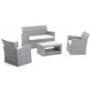 set salottino floor 4 posti grigio 