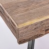 Dettaglio Tavolino in legno con 2 cassetti 118x70 modello Manchester Bizzotto