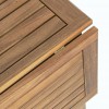 Dettaglio Set Tavolo da esterno 90x90 con 4 sedie in legno d'acacia  modello Noemi Totò Piccinni