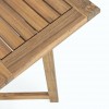 Dettaglio Set Tavolo da esterno 90x90 con 4 sedie in legno d'acacia  modello Noemi Totò Piccinni