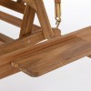Dettaglio bracciolo Dondolo in legno con braccioli modello Noemi Totò Piccinni