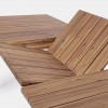 Dettaglio allungo Tavolo da soggiorno allungabile 180/240in legno D'Acacia modello Varsavia Totò Piccinni