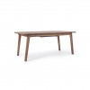 Vista diagonale Tavolo allungabile 180/240in legno D'Acacia modello Varsavia Totò Piccinni