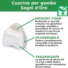 Cuscino Sogni D'Oro in Memory Foam per Gambe Aiuto Posizione Schiena