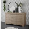 madia in legno con 3 ante made in italy rovere cadiz