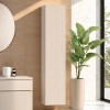 Vista ambientata Mobile Colonna Bagno sospesa con 1 anta finitura cashmere modello NILO Totò Piccinni