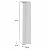 Specifica dimensioni Mobile Colonna Bagno sospesa con 1 anta finitura cashmere modello NILO Totò Piccinni