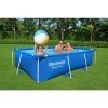 Piscina Fuori terra rettangolare, Power Steel colore Blu modello Bestway Totò Piccinni
