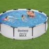 Piscina Fuori terra Rotonda Power Steel colore Grigio Chiaro modello Bestway Totò Piccinni