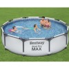 Piscina Fuori terra rotonda, Power Steel colore Grigio Chiaro modello Bestway Totò Piccinni