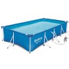 Piscina Fuori terra Rettangolare Power Steel colore Blu modello Bestway Totò Piccinni