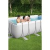 Piscina Fuori terra rettangolare, Power Steel colore Grigio Chiaro modello Bestway Totò Piccinni