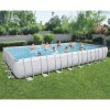 Piscina Fuori terra rettangolare, Power Steel colore Grigio Chiaro modello Bestway Totò Piccinni