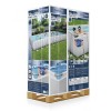 Piscina Fuori terra rettangolare, Power Steel colore Grigio Chiaro modello Bestway Totò Piccinni