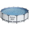 Piscina Fuori terra rotonda, Power Steel colore Grigio Chiaro modello Bestway Totò Piccinni