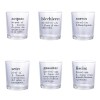 set bicchieri in vetro 6 pezzi 360ml modello Vivtionaty Villa D'Este