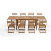 Set tavolo allungabile 140/197/254 con 8 sedie Pieghevoli in legno modello Arleston Totò Piccinni