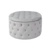 pouf moderno da interno in velluto contenitore diametro 70cm