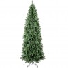 Albero di natale verde realistico in pvc molto folto stretto alla base XONE jackie slim