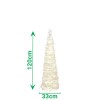 dimensioni Albero di Natale Pop Up 120 cm Bianco Luce Calda Totò Piccinni - albero di natale decorato con 60 luci led
