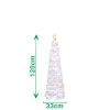 misura Albero di Natale Pop Up slim 120 cm Totò Piccinni -  Cono luminoso a led 