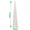 misura Albero di Natale Pop Up slim 180 cm Totò Piccinni - albero di natale bianco minimal