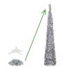albero di natale argento ghiaccio