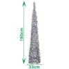albero di natale argento contemporaneo