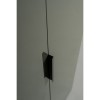 Dettaglio Armadio in legno colore "Grigio Laccato/Rovere Miele" 2 ante e 6 ripiani modello Zenit Totò Piccinni