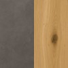 Specifica colore Armadio guardaroba in legno colore "Grigio Cemento/Rovere Miele" 6 ripiani modello Dubai Totò Piccinni