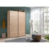 Vista ambientata Armadio design in legno struttura Rovere Artisan con 2 ante scorrevoli Rovere Artisan modello Sliding Totò Piccinni
