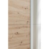Dettaglio Armadio ante scorrevoli  in legno struttura Bianco con due ante scorrevoli, 1 Rovere Artisan e 1 a Specchio modello Sliding Totò Piccinni