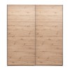 Vista frontale Armadio camera da letto  in legno struttura Rovere Artisan con due ante scorrevoli Rovere Artisan modello Sliding Totò Piccinni