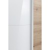 Dettaglio Armadio ante scorrevoli in legno struttura Rovere Artisan con due ante scorrevoli, 1 Rovere Artisan e 1 Bianco Lucido modello Sliding Totò Piccinni